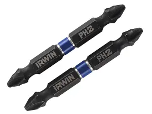 IRWIN Impact Double-Ended Screwdriver Bits Phillips PH2 60mm (Pack 2)