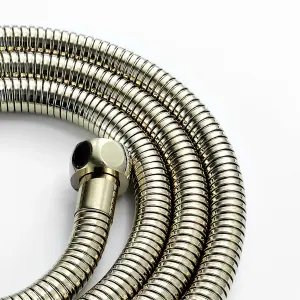 ENKI English Gold Flexi Stainless Steel Shower Hose Large Bore 1.5m