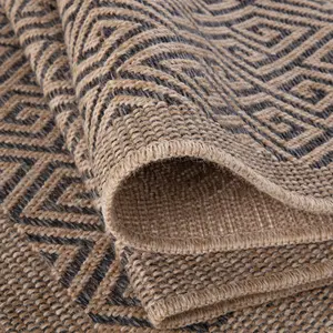 Nature Collection Outdoor Rug in Dark Grey  5100DG