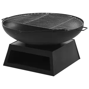 Charcoal Fire Pit Black SEMERU