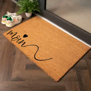 Moin Heart Country Size Coir Doormat