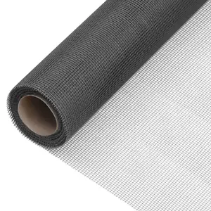 Berkfield Mesh Screen Fiberglass 60x1000 cm Black