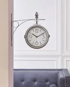 Wall Clock ROMONT Metal Silver