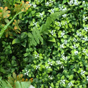 True Products Premium Artificial Green Plant Living Wall Panel 1m x 1m - Meadow