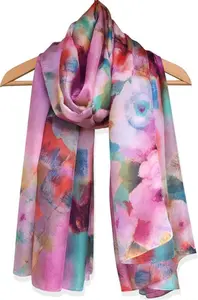 Large 'Debussy' Pure Silk Scarf