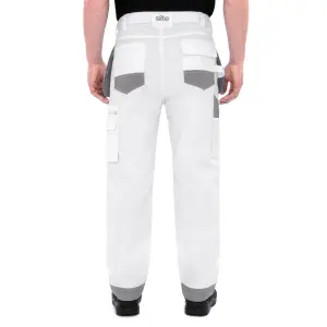 Site Jackal White / Grey Men's Holster pocket trousers, W36" L32"