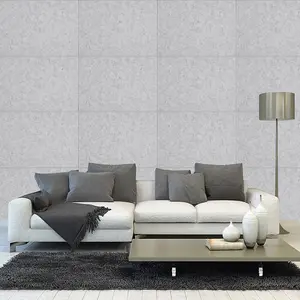 12 Pcs Acoustic Wall Panels Silver Grey Felt Plain Decorative Wall Panel for Living Room & Bedroom W 40cm x D 30cm