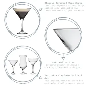 Rink Drink - Martini Glasses - 175ml - Clear - Pack of 6