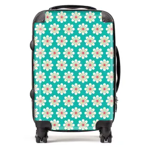 Daisy Pattern Suitcase - Cabin