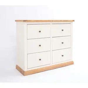 Trevi 6 Drawer Chest of Drawers Brass Knob