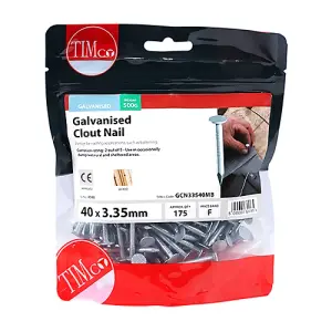 TIMCO Clout Nails Galvanised - 40 x 3.35