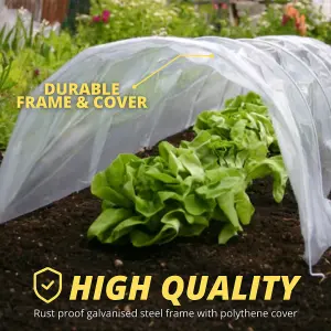 1.5m Poly Tunnel Cloche Mini Greenhouse