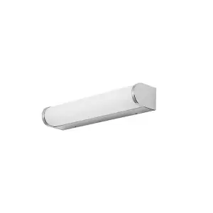 Luminosa Lungo Bathroom LED Flush Wall Light Chrome 910lm 3000K IP44