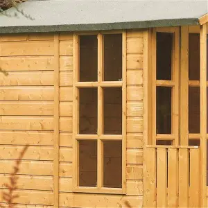 7'2'' x 8'8'' Apex Clarendon Summerhouse (Tongue and Groove floor)