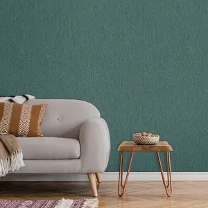 Muriva Green Texture Mica effect Embossed Wallpaper