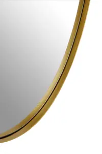 Interiors by Premier Cora Wall Mirror with Gold Finish Frame