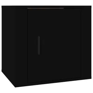 Berkfield Bedside Cabinet Black 50x39x47 cm