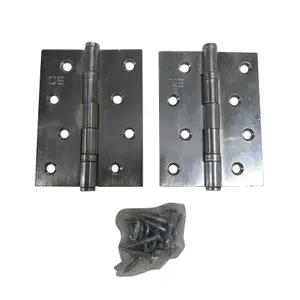 Ball Bearing Door Butt Hinges X2 (Pair Zinc Plated Steel CE Rated Cabinet Fixing)