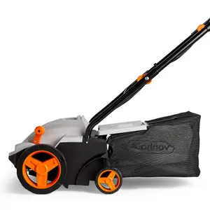 VonHaus Lawn Scarifier, Aerator & Grass Rake Electric 1500W, Dethatch/Rake Grass, Aerates Soil, 30L Box, 10m Cable, 4 Heights