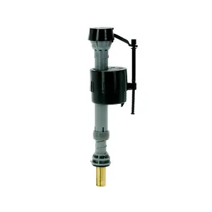 Fluidmaster Bottom Entry Height Adjustable Fill Valve Black/Br (One Size)