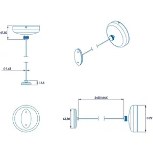 Britannia Stainless Steel Retractable Clothesline