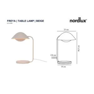 Nordlux Freya Table Lamp Beige E14