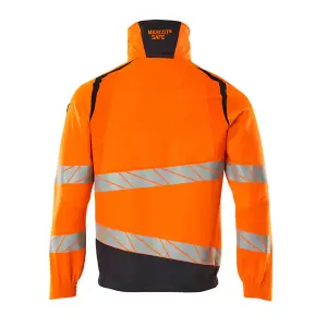 Mascot Accelerate Safe Work Jacket with Stretch Zones (Hi-Vis Orange/Dark Navy)  (XXX large)