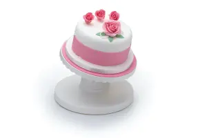 New KitchenCraft Sweetly Does It Tilting Turntable Cake Decorating Stand