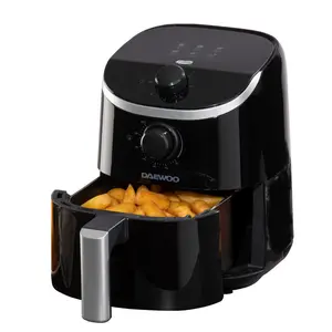 Daewoo Compact Air Fryer 2 Litre Mini Space Saving Energy Efficient Adjustable Thermostat