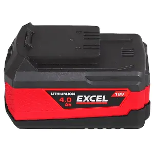 Excel 18V 4.0Ah Li-ion Battery & Fan-Cooled Smart Charger