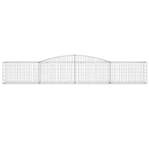 Berkfield Arched Gabion Baskets 20 pcs 400x50x60/80 cm Galvanised Iron