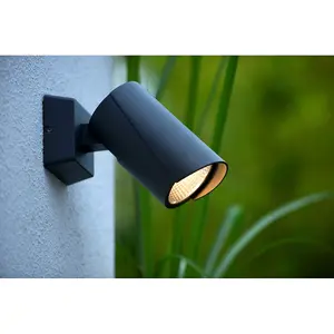 Lucide Manal Modern Wall Spotlight Outdoor - LED - 1x12W 3000K - IP65 - Anthracite