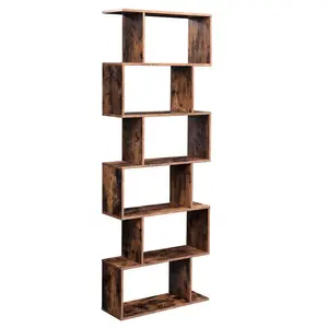 Geena Bookcase Rustic Brown