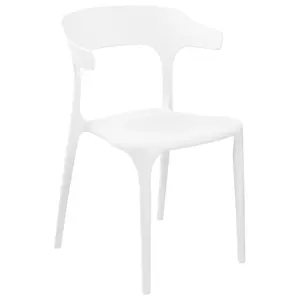 Set of 4 Garden Chairs GUBBIO White