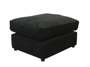 Amalfi Jumbo Cord 2 Seater Sofa Black