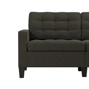 Bowie 2 seater sofa in grey fabric