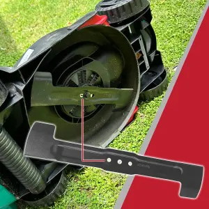 SPARES2GO Metal Blade compatible with Qualcast Power Trak 400 4000 Lawnmower (40cm)