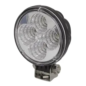 Sealey 12W LED Round Work Light/Mounting Bracket Set Waterproof IP68 LED1R