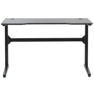 Beliani Modern Gaming Desk Black DEXTER