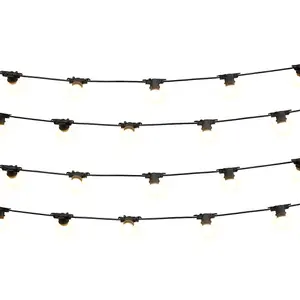 GardenKraft 71599 Connectable 6m Festoon Garden String Lights