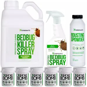 Xterminate Insect Bed Bug Killer Control Kill Treatment Kit 4 Rooms