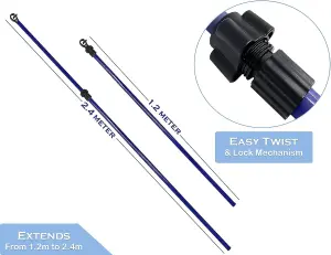 4 x Telescopic Extendable Clothes Line Prop