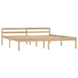 Berkfield Bed Frame Solid Pine Wood 160x200 cm