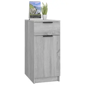 Berkfield Desk Cabinet Grey Sonoma 33.5x50x75 cm Engineered Wood