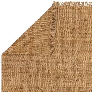 Handmade Kilim Modern Natural Plain Easy to Clean Jute Rug for Living Room Bedroom & Dining Room-160cm X 230cm