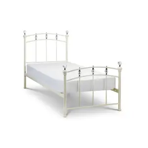 Crystal Finial Metal Bed Frame - King Size 5ft (150cm)