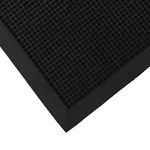 JVL Orion Scraper Rubber Pin Doormat, 60x80cm