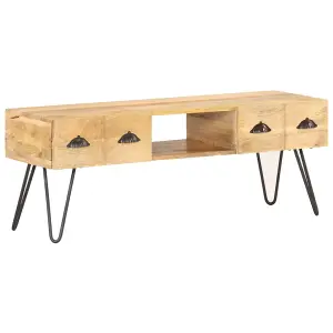 Berkfield TV Cabinet 120x35x45 cm Solid Mango Wood