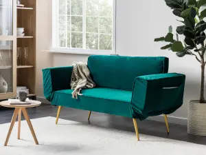 Sofa Bed SAARELA Emerald Green