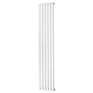 Right Radiators 1600x354mm Vertical Single Oval Column Designer Radiator White